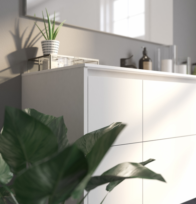 Badeværelse med badmodul fra SILK